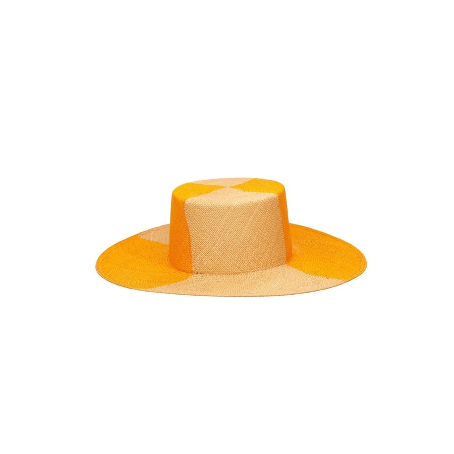 artesano Lucca - Two Tone Wide Brim Straw Hat - Sale | Artesano Hot