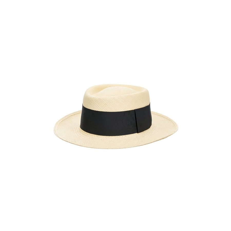 artesano Ibiza - Panama Straw Boater Hat | Artesano New