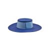 artesano Nassau - Panama Straw Boater Hat - Sale | Artesano Electric Blue Online