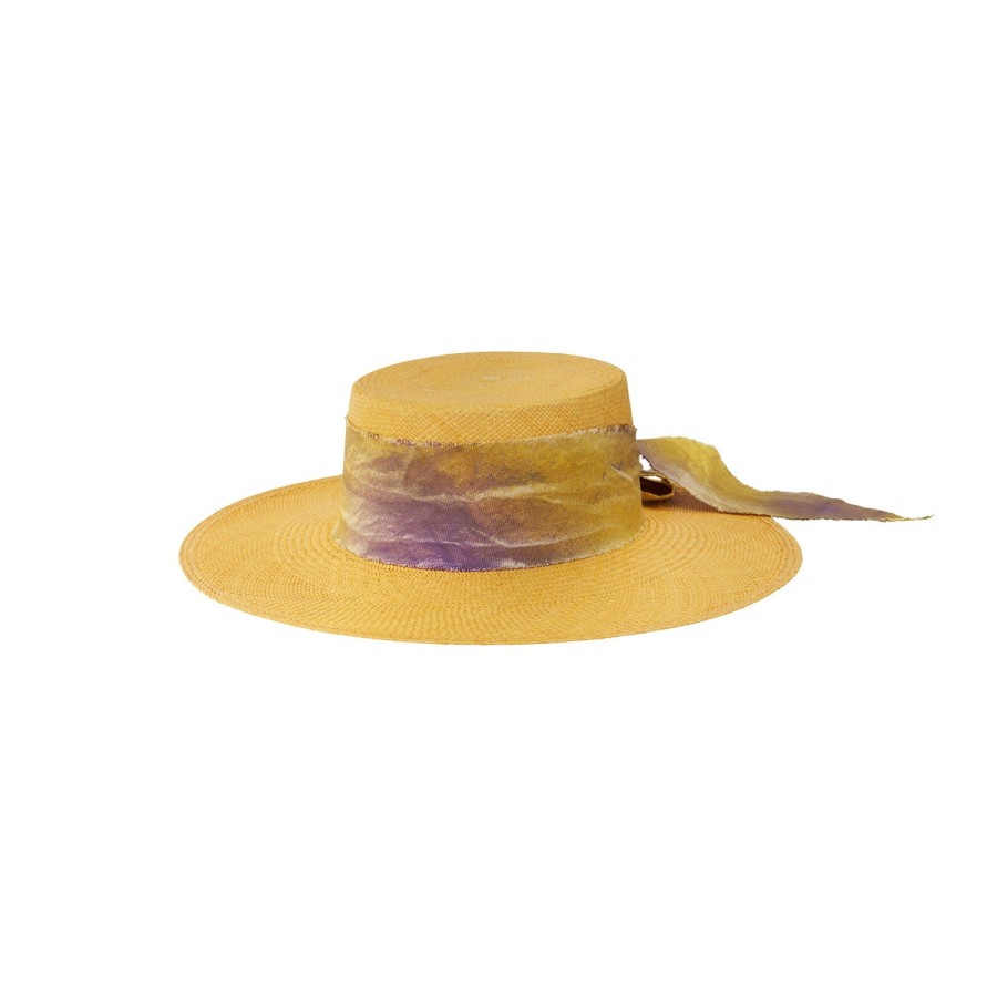 artesano Basque - Tie Dye Custom Initials Panama Straw Hat | Artesano Hot