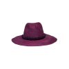 artesano Kushi - Wide Brim Tagua Bead Packable Panama Hat | Artesano Dark Orchid Wholesale