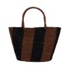 artesano Salamanca Tote Small - Resort - Toquilla Straw Bag | Artesano Black/Chocolate Hot