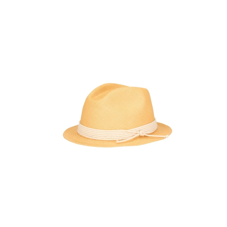 artesano Nice - Straw Panama Fedora Hat | Artesano Cinnamon Hot