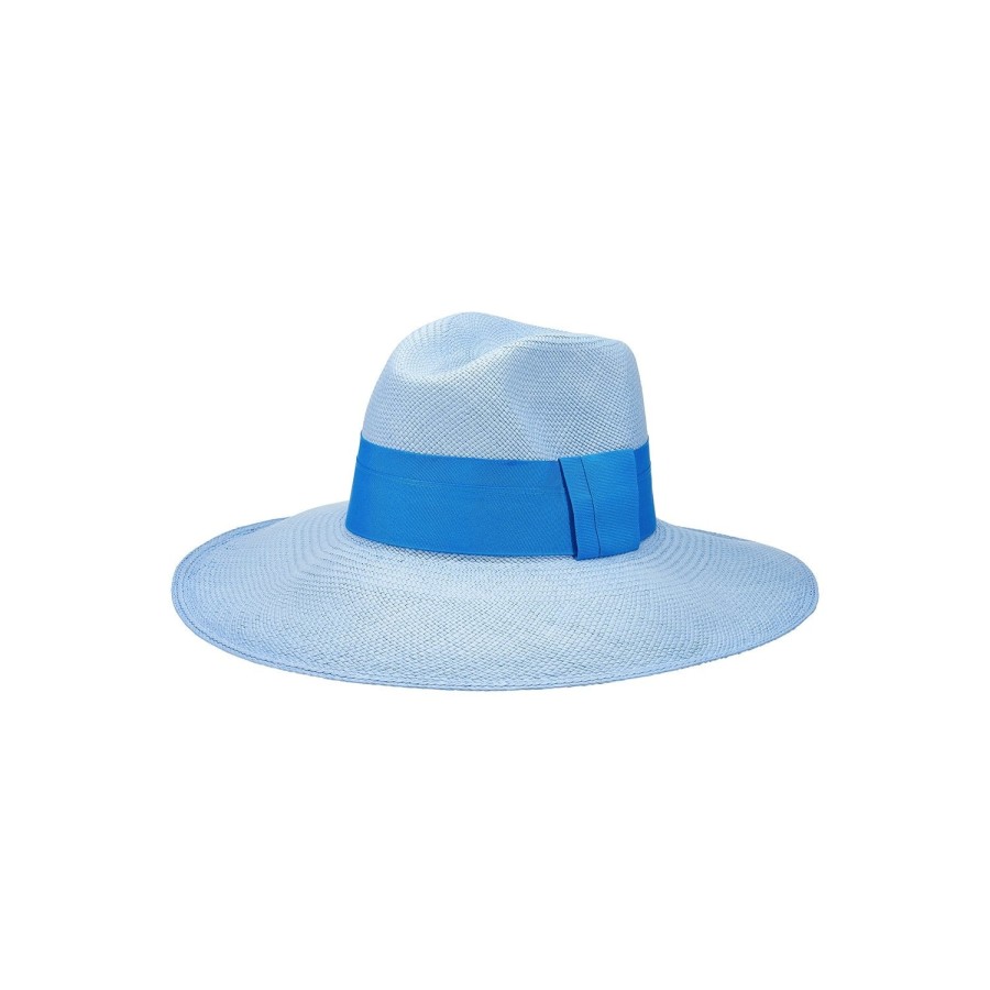 artesano Azulu - Wide Straw Panama Hat | Artesano Sky New