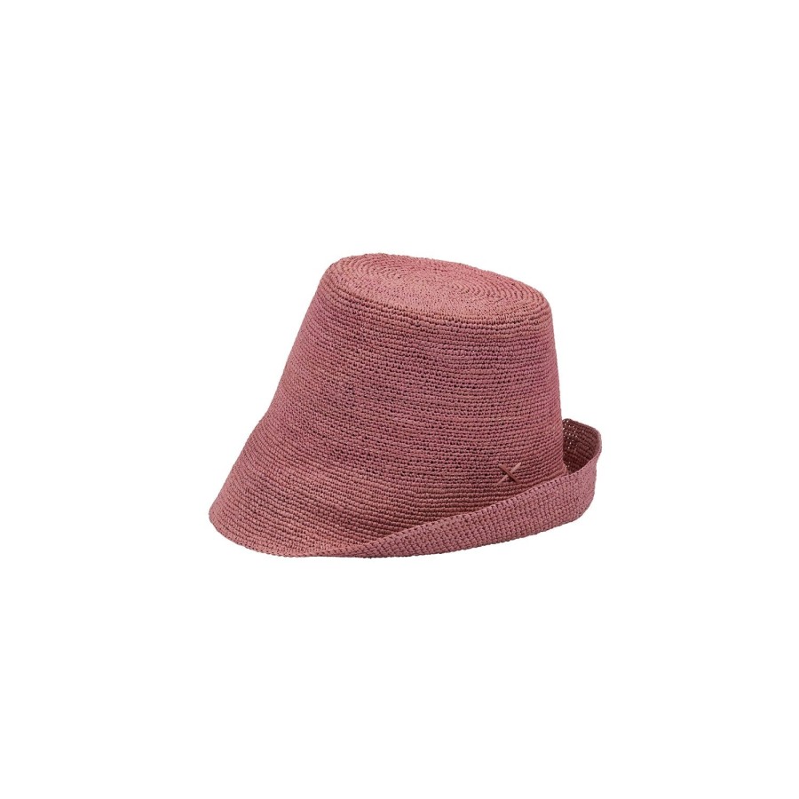 artesano Santa Fe - Resort Packable Straw Hat Panama Beads | Artesano Light Plum New