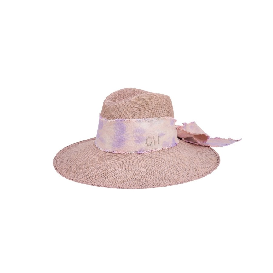 artesano Siena - Resort Tie Dye Custom Initials Panama Straw Hat | Artesano Hot