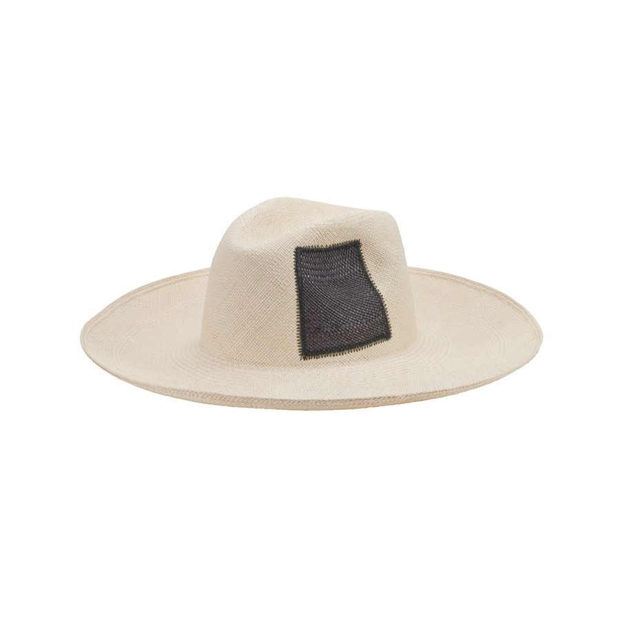 artesano Provence - Wide Brim Patch Straw Hat | Artesano Clearance