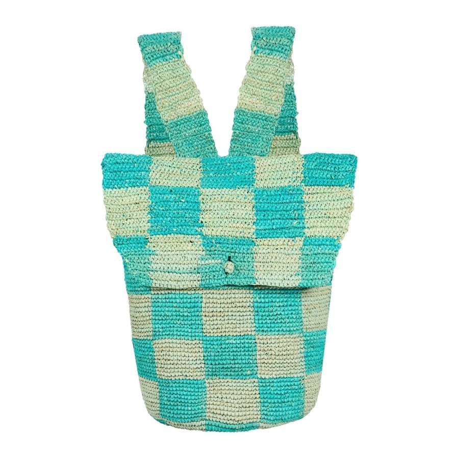 artesano Ibarra - Straw Crochet Weave Crushable Tote Backpack - Artesano Wholesale