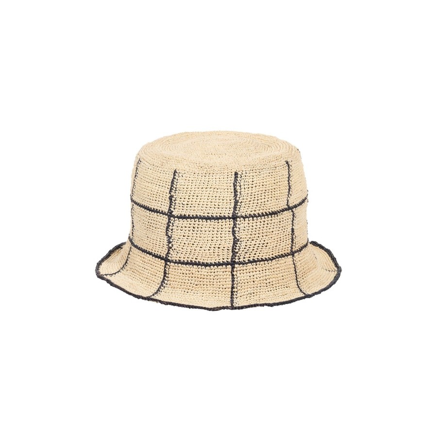 artesano Cruz - Crushable Packable Panama Straw Hat | Artesano Natural/Black Clearance