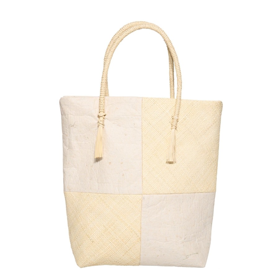 artesano Pinya - Toquilla Straw & Pinatex Hat Bag Tote | Artesano Best