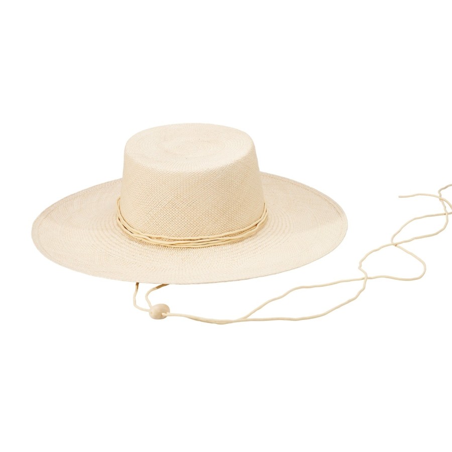 artesano Jacaranda - Wide Brim Straw Boater Panama Hat | Artesano Best