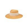 artesano Mandarin - Panama Straw Boater Hat | Artesano Cinnamon Best