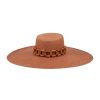 artesano Ayabe - Extra Wide Brim Resort Straw Hat Tagua Beads | Artesano New