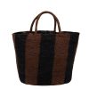 artesano Salamanca Tote Large - Resort - Toquilla Straw Bag | Artesano Black/Chocolate Hot