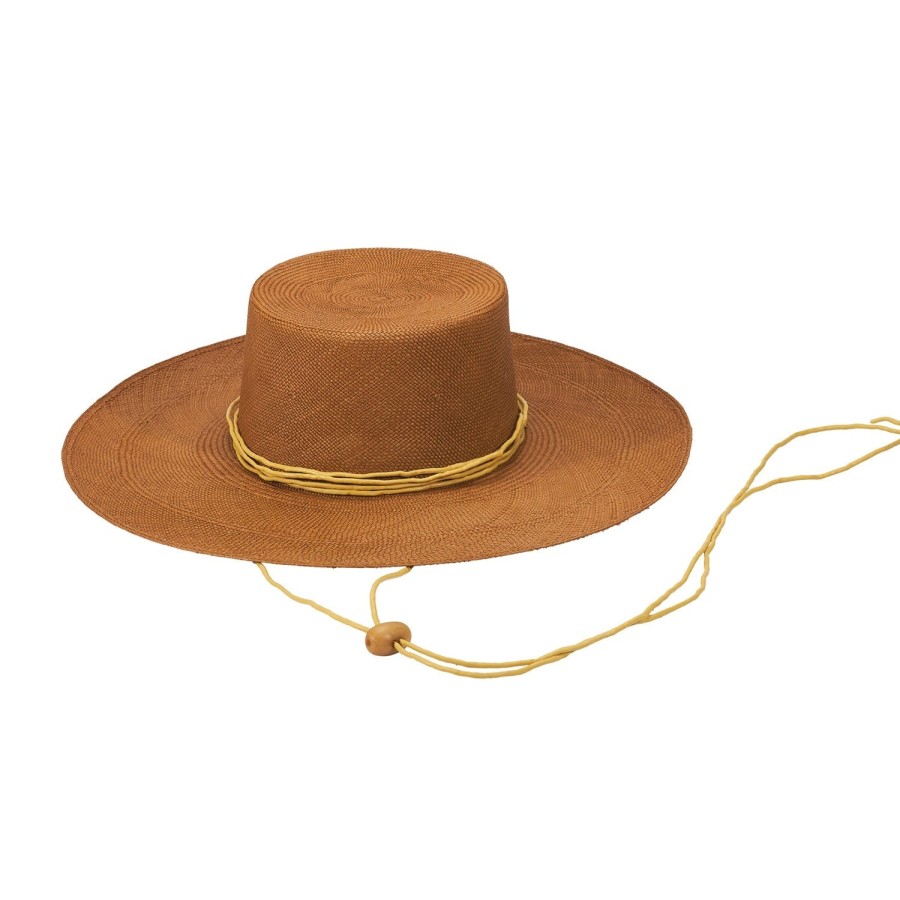 artesano Jacaranda - Wide Brim Straw Boater Panama Hat | Artesano Hot