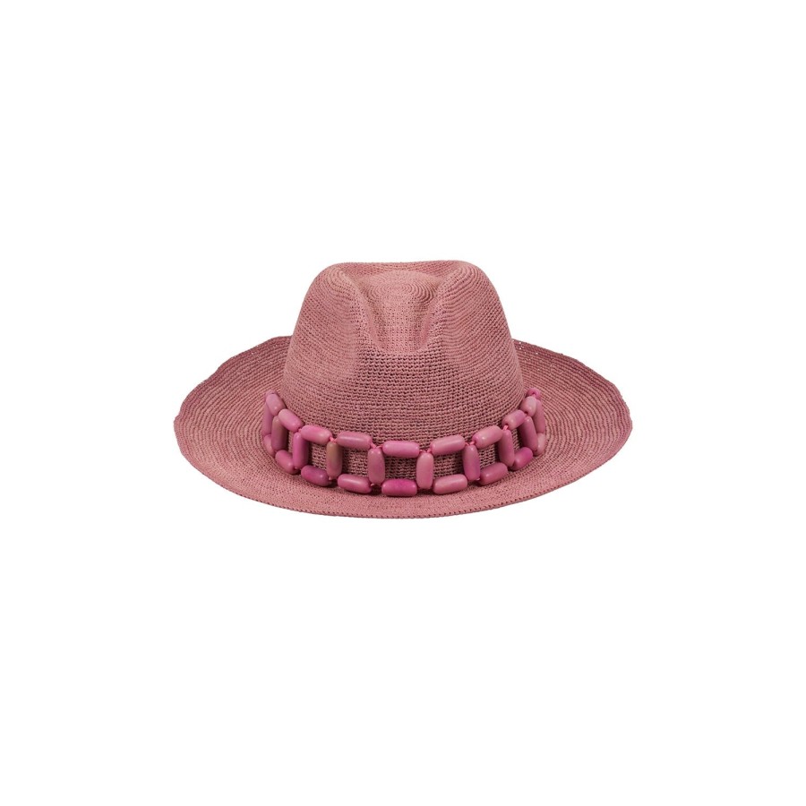 artesano Cadaques - Resort Tagua Bead Packable Straw Hat Panama | Artesano Clearance