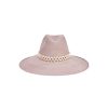 artesano Peoni - Resort Wide Brim Panama Tagua Bead Straw Hat | Artesano Lavender Best