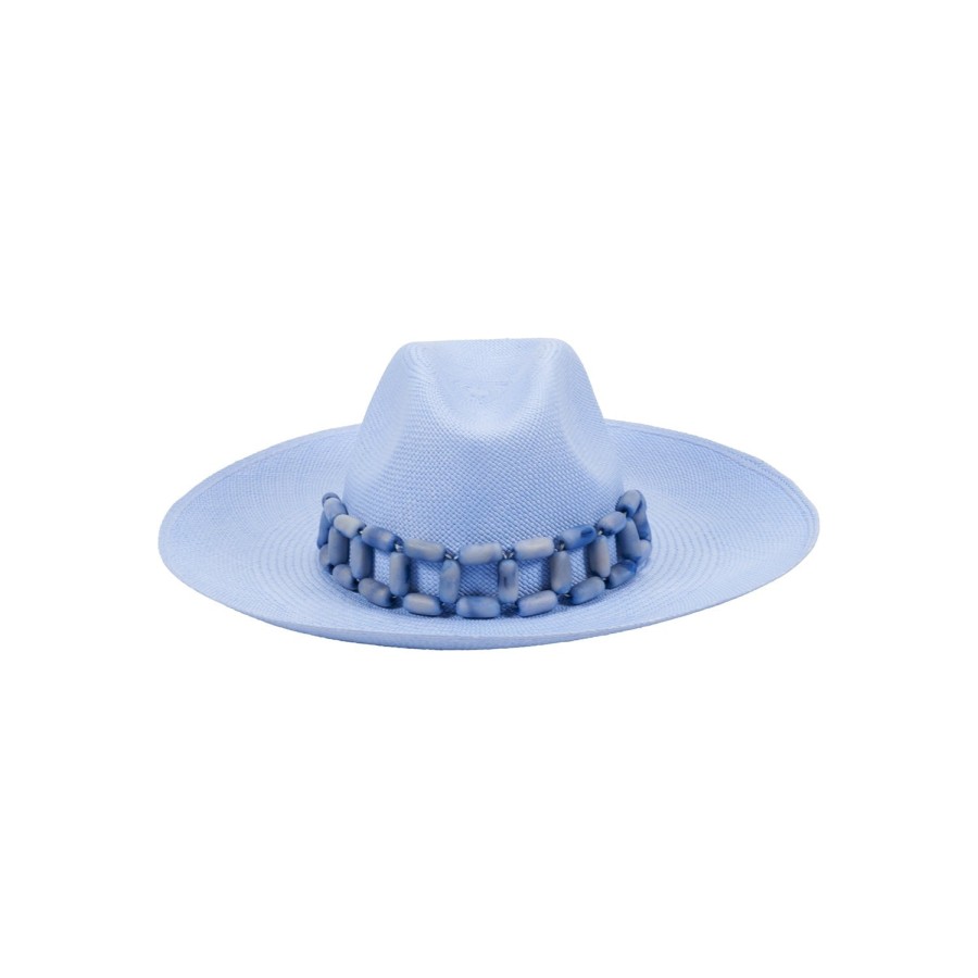 artesano Ine - Resort Straw Hat Tagua Beads | Artesano New