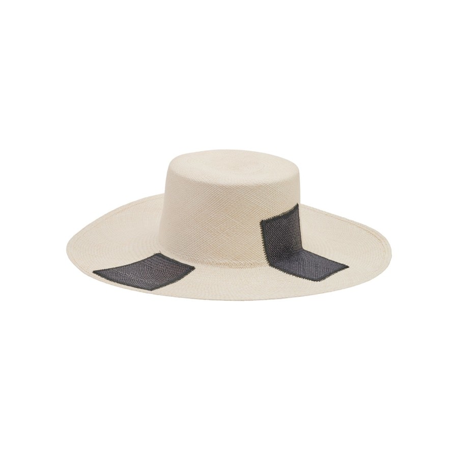 artesano Remy - Wide Brim Patch Straw Hat | Artesano Online