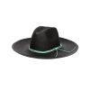 artesano Porto - Wide Brim Cord Straw Hat | Artesano Black New