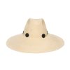 artesano Lynx - Extra Wide Brim Panama Straw Hat Tagua Beads | Artesano Natural Wholesale