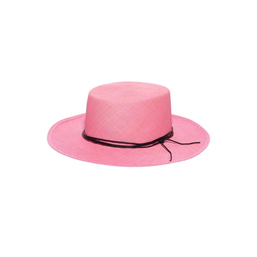 artesano Maceio - Clasico Cord Straw Hat | Artesano Pale Magenta New