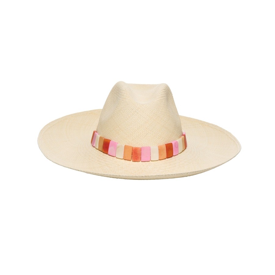 artesano Antiparos Spring - Panama Straw Hat Tagua Beads | Artesano Hot