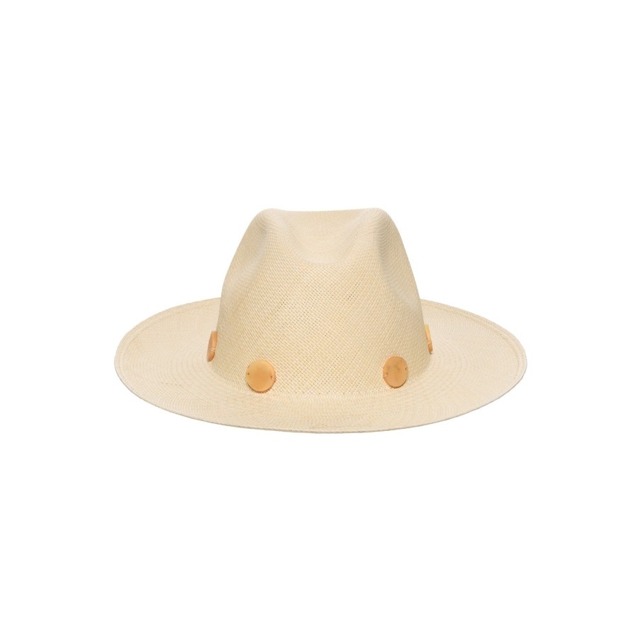 artesano Lynx - Classic Panama Straw Hat Tagua Beads | Artesano Natural Best